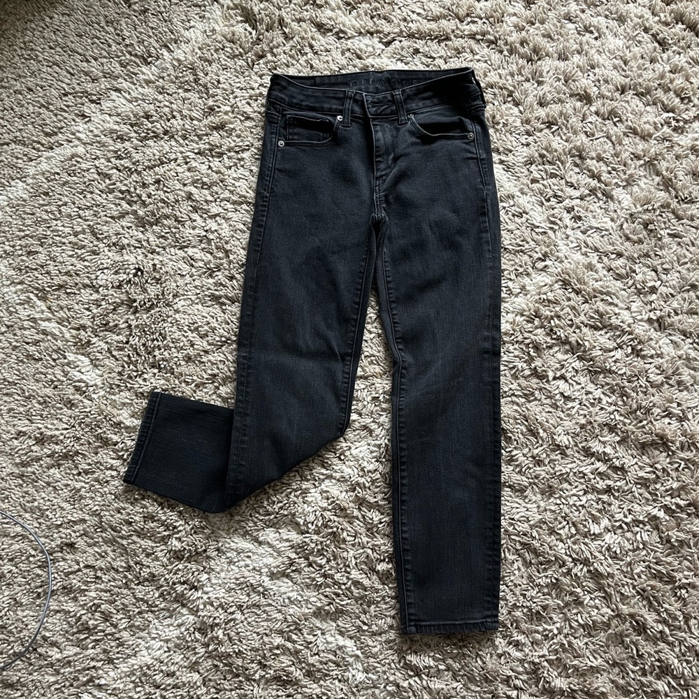 American Eagle black skinny jeans